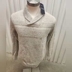 NWT Chaps Men's Beige Crewneck Sweater Size S
